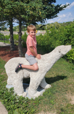 Happy Grandson at Lock 7