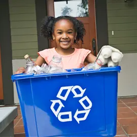 Child with Recycling